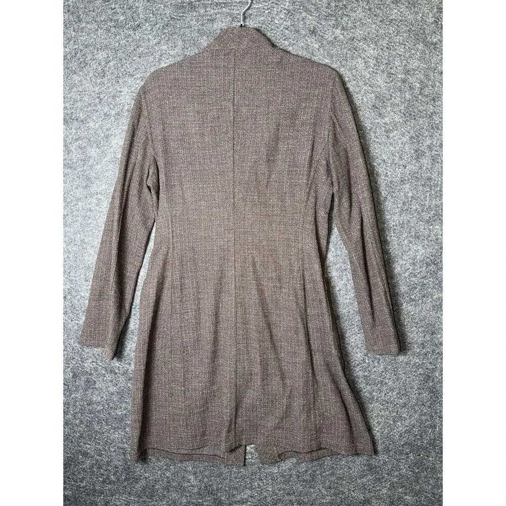 VTG Giorgio Armani Le Collezioni Tweed Long Jacket Mini Dress US S 6 Made Italy